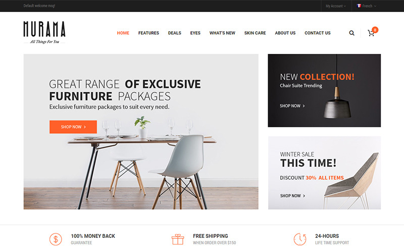 отзывчивая и настраиваемая тема magento