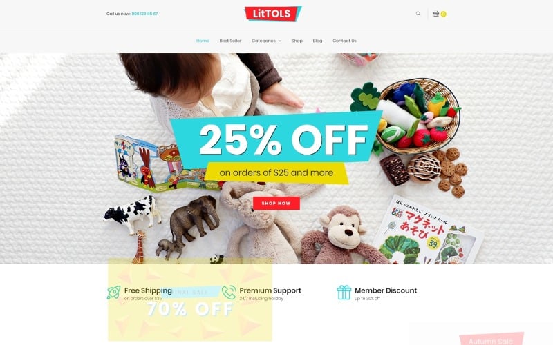 магазин игрушек и игр elementor woocommerce theme
