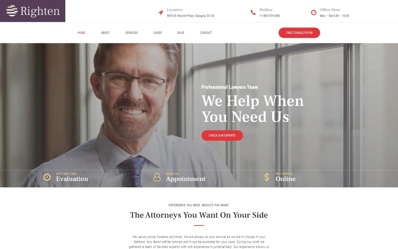 консультативная тема wordpress elementor