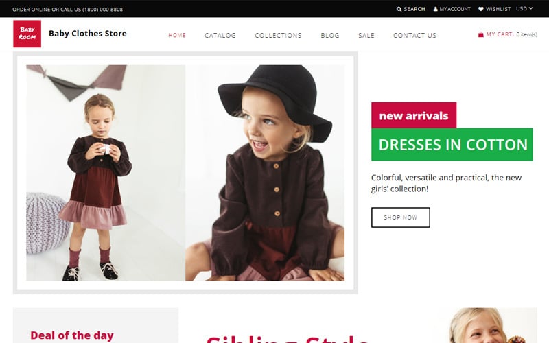 тема baby boom shopify