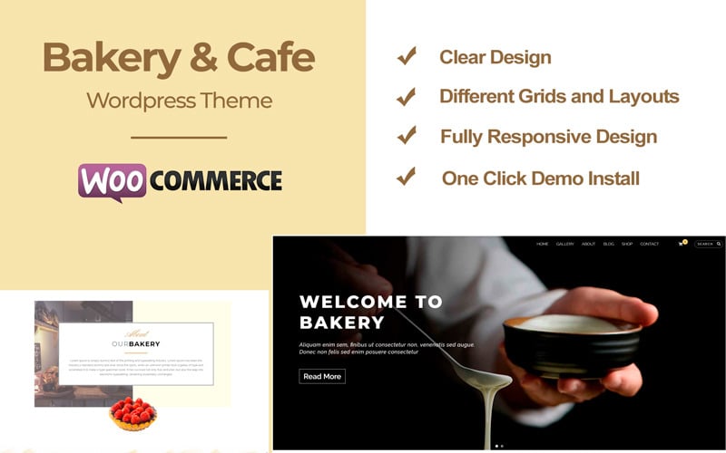 тема пекарни woocommerce