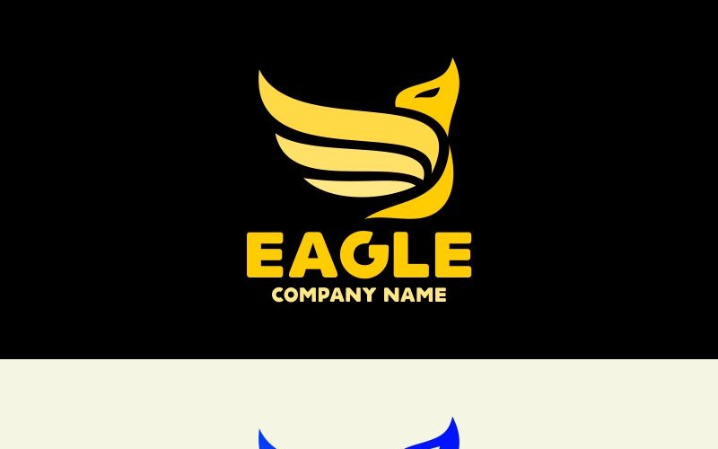 Download Шаблон логотипа "Eagle Logo Template" / Eagle Logo Template - Шаблон логотипа на тему графика america animal bird car command control determination dominance eagle logo focus guardian leader leadership phoenix predator protection race real estate