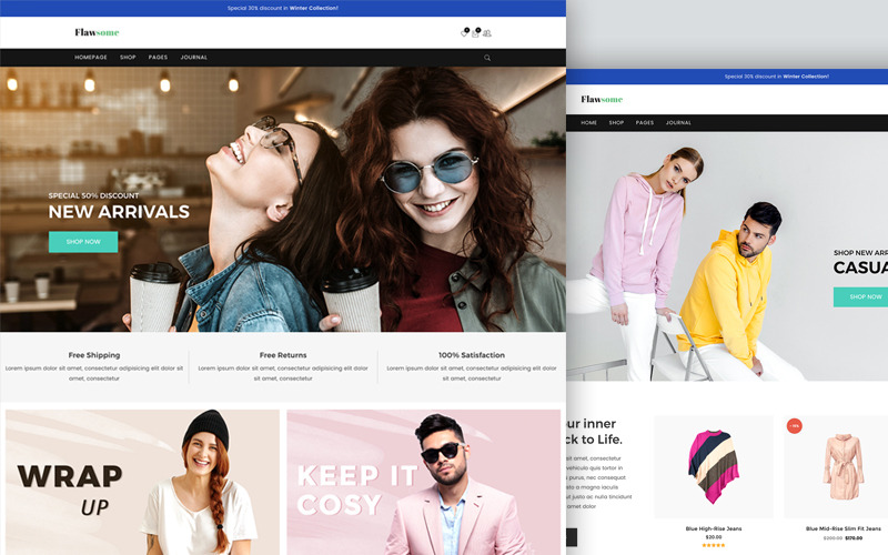 отзывчивая тема модной одежды woocommerce