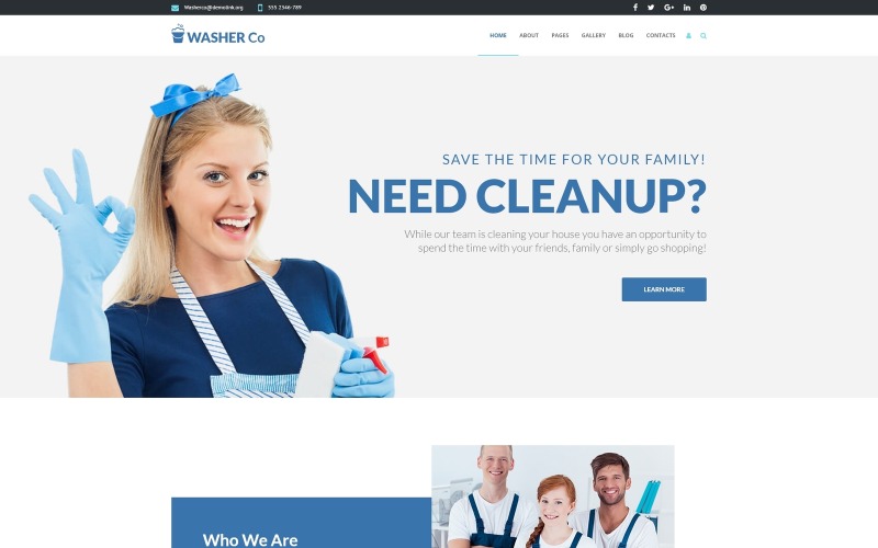 клининговые услуги шаблон joomla