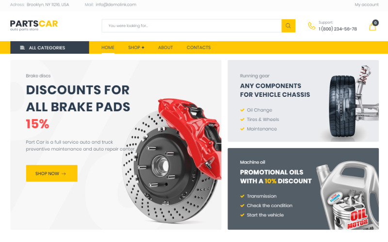 ремонт автомобилей классическая тема elementor woocommerce