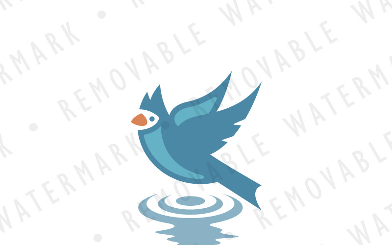 Download Шаблон логотипа "Bird Above Water Logo Template" / Bird Above Water Logo Template - Шаблон логотипа на тему графика animal jay cardinal bird water wings hope freedom pride support logo design template church charity insurance travel noah guide environment