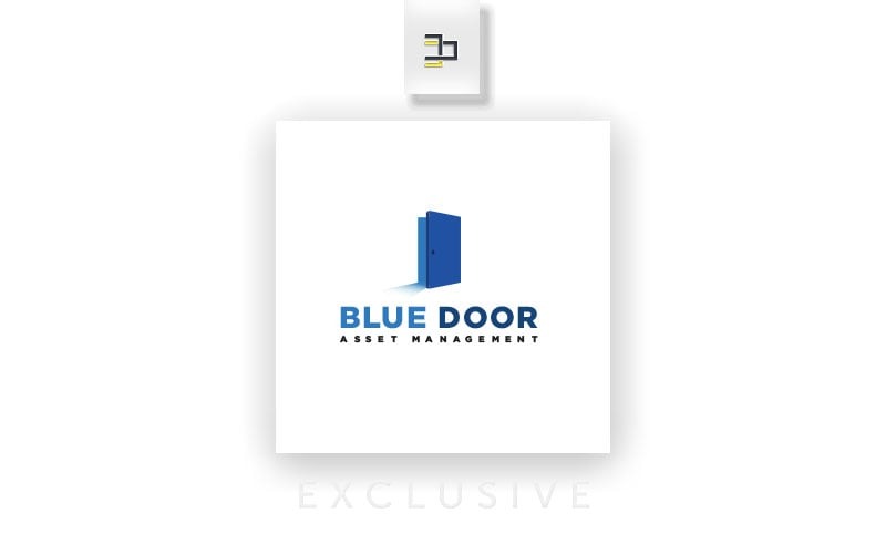 Download Шаблон логотипа "Blue Door" / Blue Door - Шаблон логотипа на тему графика blue,door,modern,business,graphic,3d,general