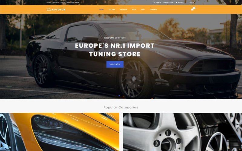 автомобили и мотоциклы чистая тема shopify