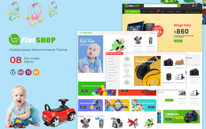 многоцелевая тема woocommerce