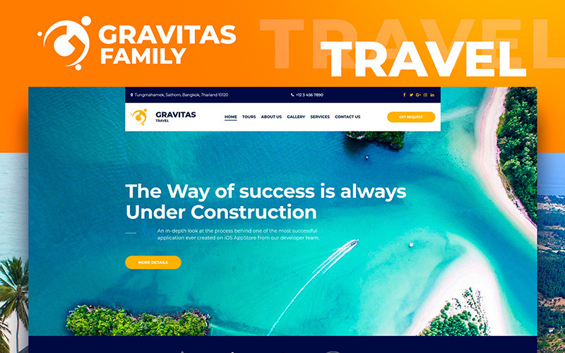 шаблон travel moto cms 3