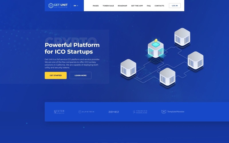 ico crypto currency многостраничный html шаблон сайта