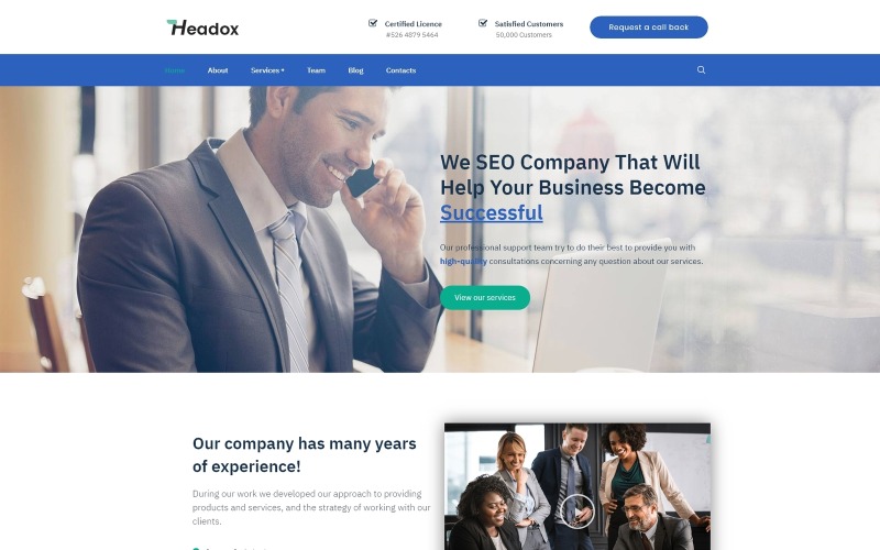 консультационные услуги многофункциональная тема wordpress elementor