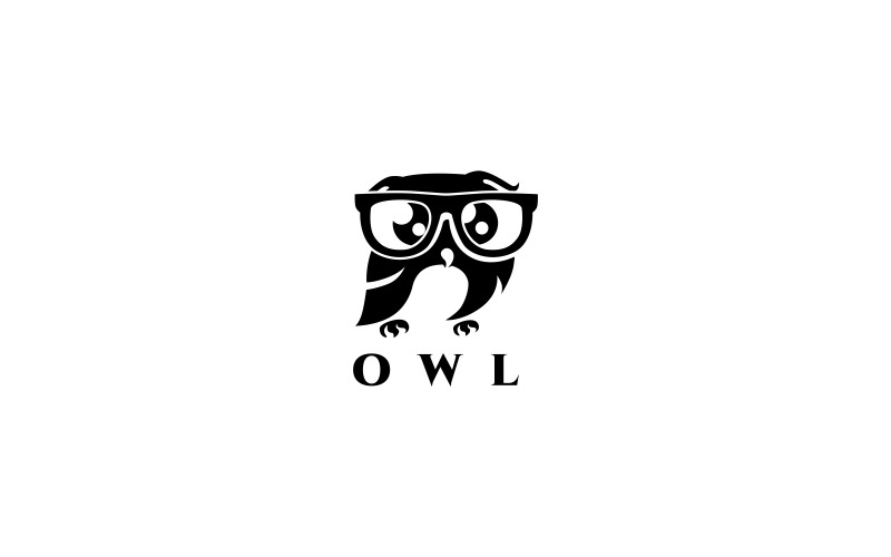 Download Шаблон логотипа "Geek Owl Logo Template" / Geek Owl Logo Template - Шаблон логотипа на тему графика animal animals animation art big eyes bird blog cartoon characters community creative design fly geek glasses kindergarten learn learning mascot,animal,animals,avatar,bird,brown,business,clev