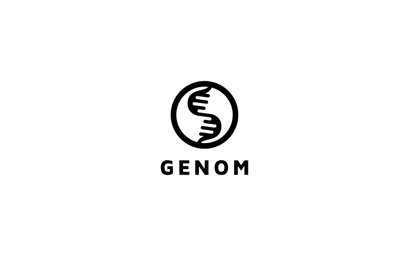 Download Шаблон логотипа "Genom Logo Template" / Genom Logo Template - Шаблон логотипа на тему графика antibiotic blood cancer disease dna genetic genome healing health healthcare healthy lab laboratory medical medicine pharmaceutical sick,biology,biomedical,biotechnology,body,colorful,dna,evo