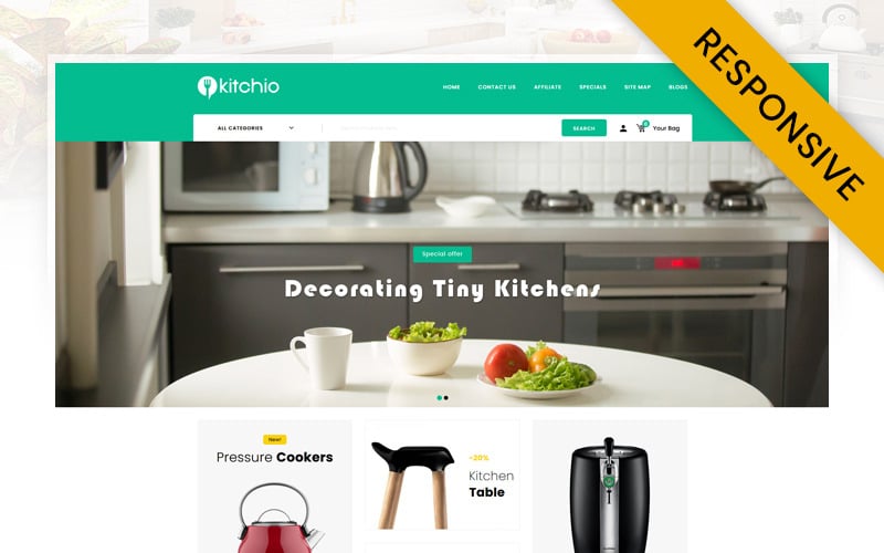 Kitchen Store OpenCart Template