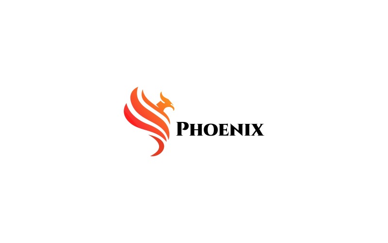 Download Шаблон логотипа "Phoenix Logo Template" / Phoenix Logo Template - Шаблон логотипа на тему графика app bird business communication community corporate fly hearing hunt insomnia nature office small vision wisdom work phoenix,bird,logo,brand,branding,corporate,fire,flat,flow,fly,freedom,immo