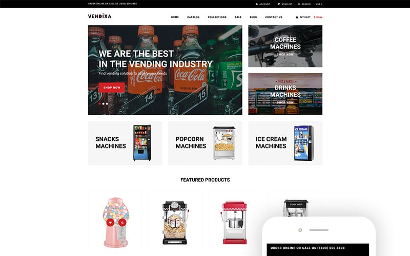 торговые автоматы clean shopify theme