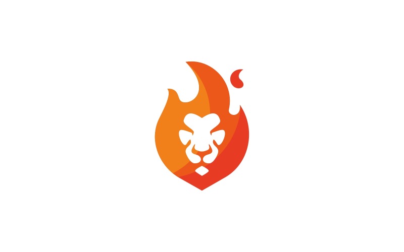 Download Шаблон логотипа "Fire Lion Logo Template" / Fire Lion Logo Template - Шаблон логотипа на тему графика agency,aggressive,animal,animals,burning,business,development,fire,flames,game,gaming,head,lion,logo,predator,print,ready,studio,template,web