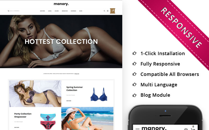 адаптивный шаблон opencart