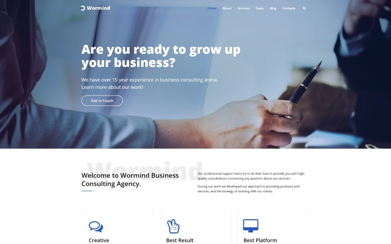 бизнес многоцелевая классическая тема wordpress elementor