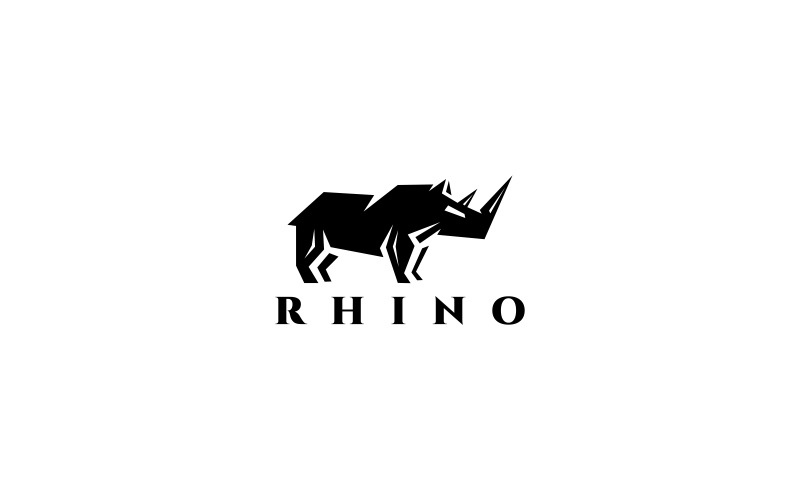 Download Шаблон логотипа "Rhino Logo Template" / Rhino Logo Template - Шаблон логотипа на тему графика animals beast big branding brave club creative design graphic head horn icon illustrator image jungle logo mascot media modern powerpoint,rhino,logo,rhinos,construct,constrution,build,strong,