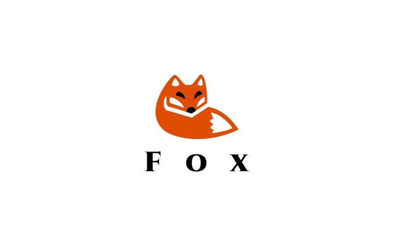 Download Шаблон логотипа "Fox Logo Template" / Fox Logo Template - Шаблон логотипа на тему графика animal,animals,brand,branding,business,company,corporate,creative,design,elegant,forrest,fox,logo,mascot,modern,orange,print,ready,simple,template