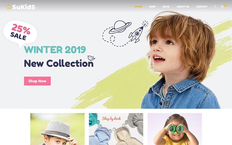 baby shop &amp; kids store wordpress . тема woocommerce