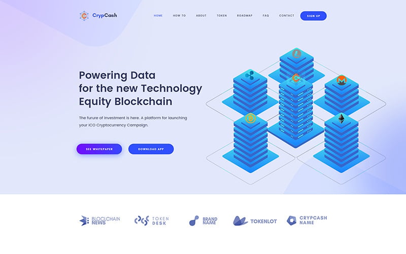 ico, биткоин и криптовалюта wordpress тема