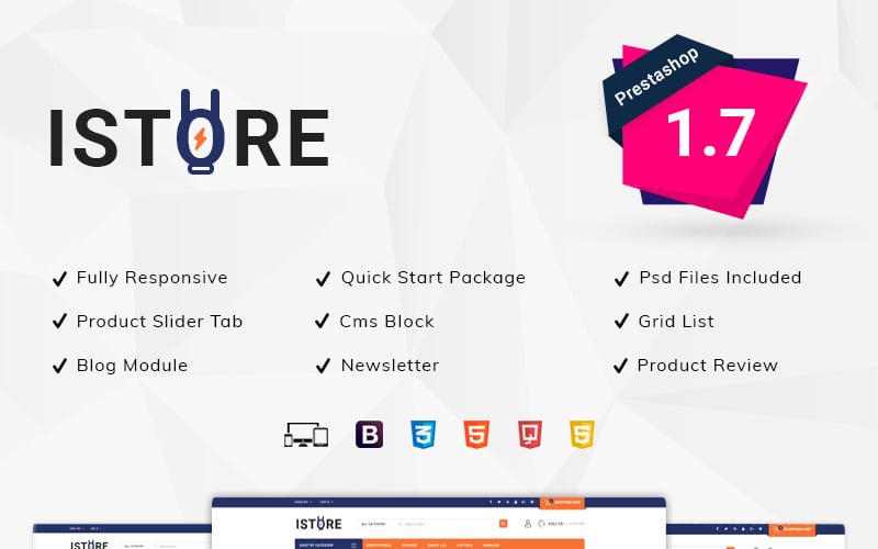 тема istore electronics prestashop