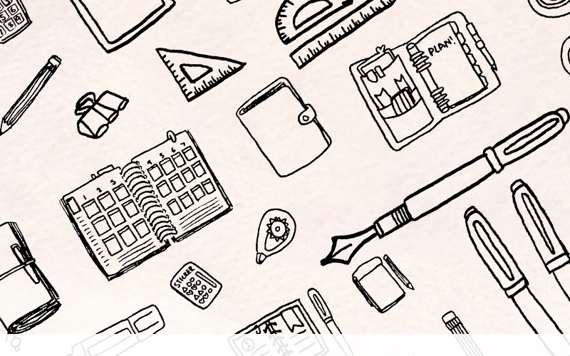 Download Иллюстрация "68 Stationery, School and Art Supply - Illustration" / 68 Stationery, School and Art Supply - Illustration - Иллюстрация на тему графика graphics blog illustration vector commercial use hand drawn line art blogger stationery school clip supply planner graphic