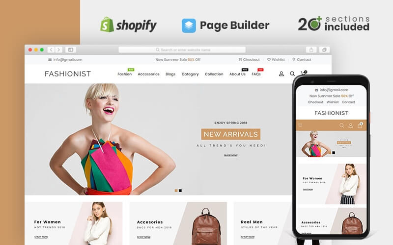 мода многоцелевой shopify тема