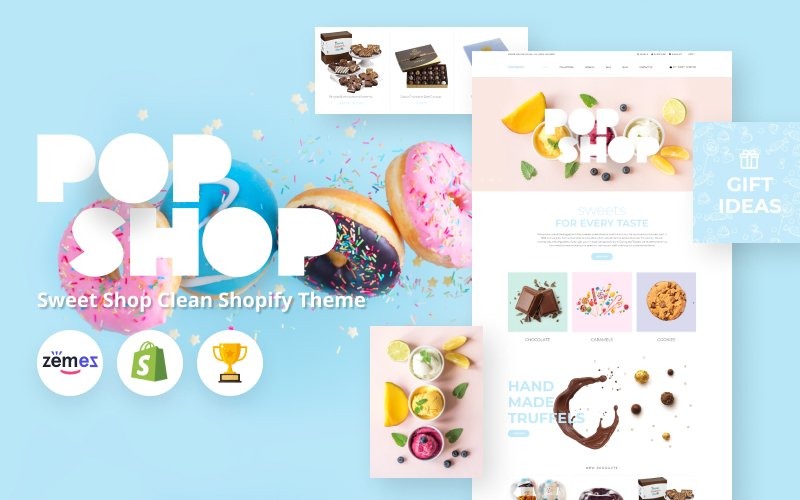 тема sweet shop clean shopify