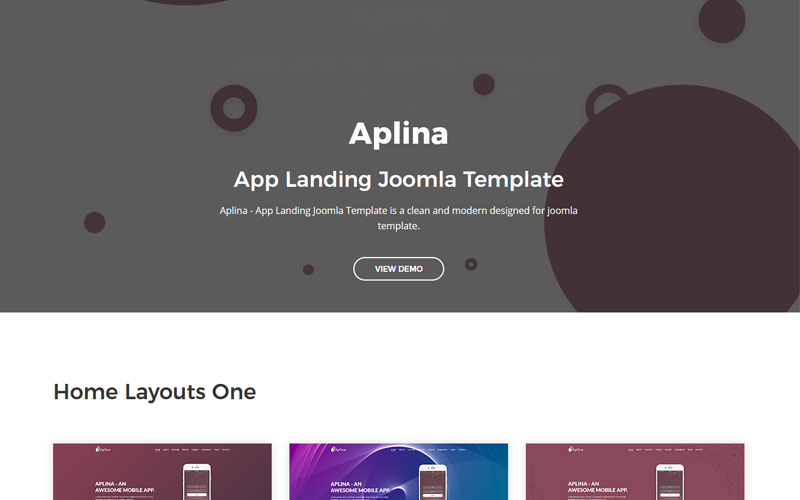 App Landing Joomla Template