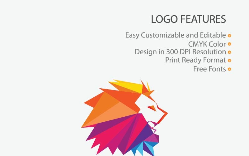 Download Шаблон логотипа "Powerful Lion Logo Template" / Powerful Lion Logo Template - Шаблон логотипа на тему графика lion,logo,vector,head,design,icon,illustration,animal,king,symbol,wild,emblem,mascot,power,face,strength,graphic,royal,template,predator