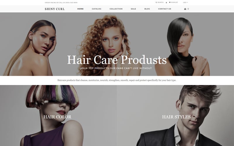 коммерция современная тема shopify