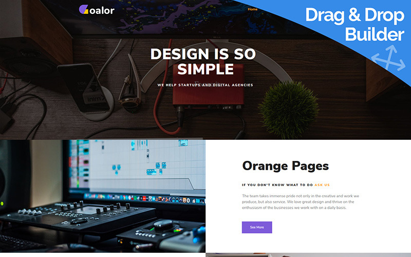 Creative Agency Moto CMS 3 Template