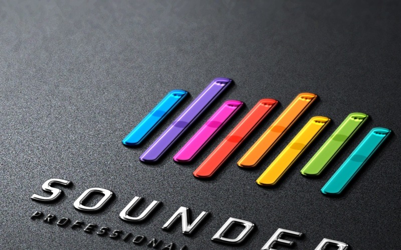 Download Шаблон логотипа "Sound Wave Logo Template" / Sound Wave Logo Template - Шаблон логотипа на тему графика beat beats black cheap creative design download ebay facebook google graphic grey logo mockup modern msn music new year pink