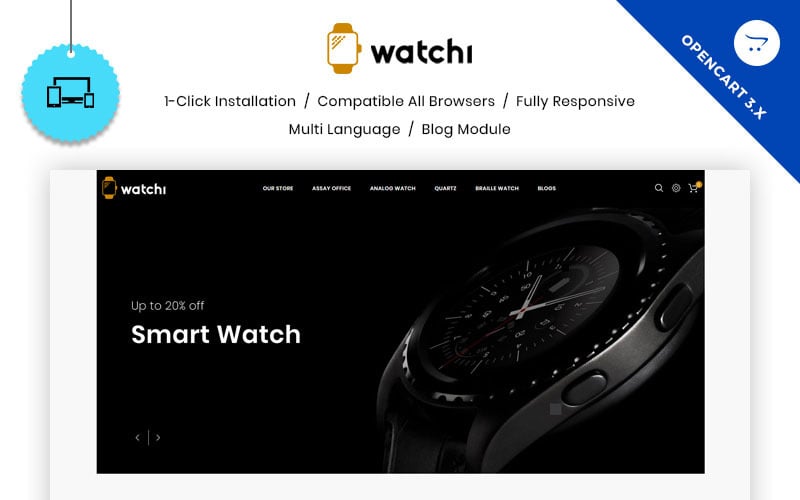 The Watch Store OpenCart Template