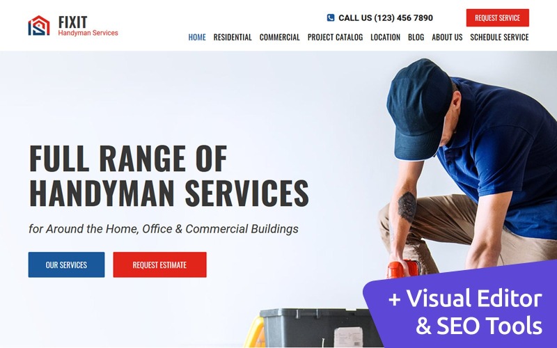 шаблон handyman moto cms 3