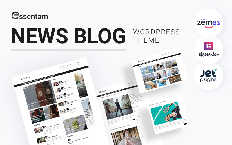 новостной блог многофункциональная классическая тема wordpress