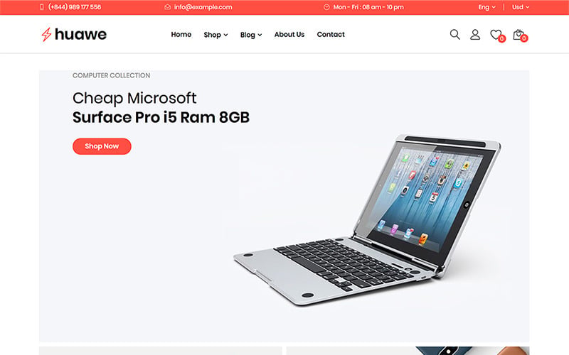 магазин электроники woocommerce тема