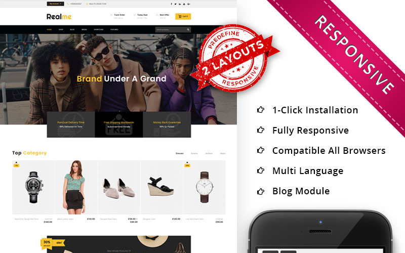 отзывчивая тема woocommerce