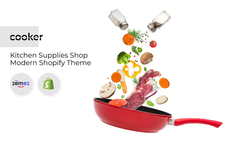 магазин кухонных принадлежностей modern shopify theme
