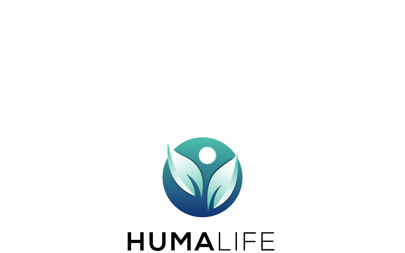 Download Шаблон логотипа "Huma Life Logo Template" / Huma Life Logo Template - Шаблон логотипа на тему графика 