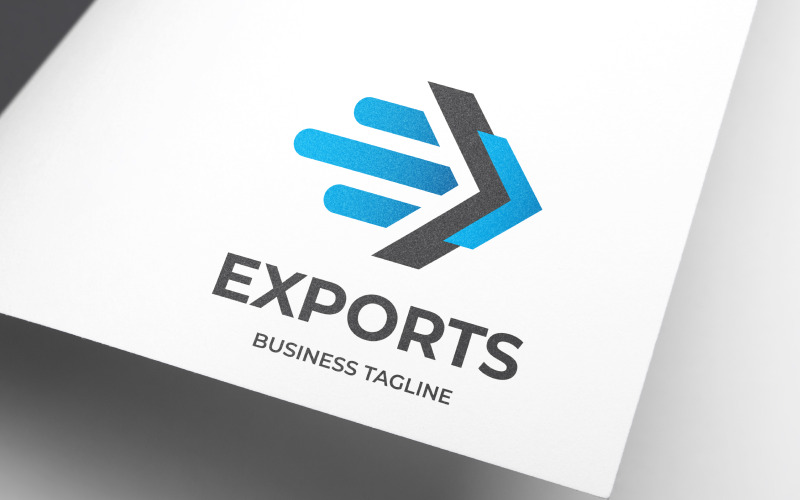 Download Шаблон логотипа "Letter E - Exports Logo Template" / Letter E - Exports Logo Template - Шаблон логотипа на тему графика abstract,airline,airplane,app,blue,business,corporations,courier,delivery,export,fast,logistic,logo,modern,premium,software,solution,letter,e,internet