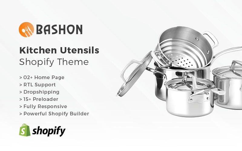 кухонная утварь shopify тема