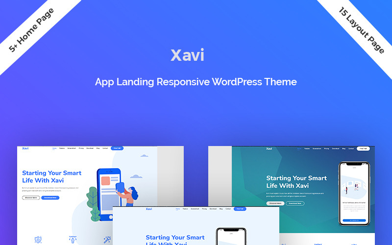app landing wordpress тема