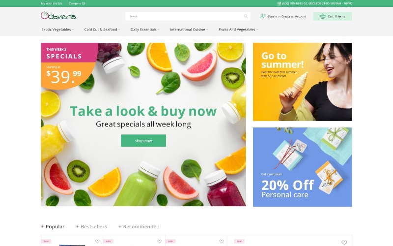 чистый продуктовый магазин электронной коммерции magento theme