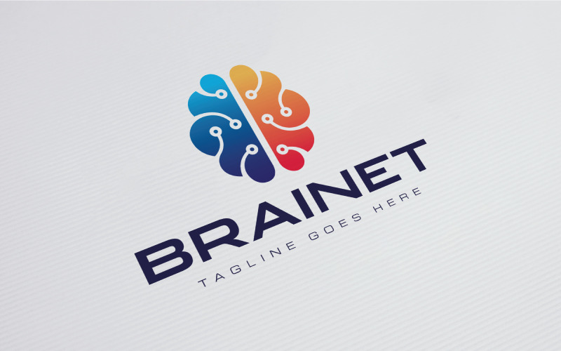 Download Шаблон логотипа "Brain Network Logo Template" / Brain Network Logo Template - Шаблон логотипа на тему графика brain,brainstorm,bright,cerebral,cortex,creative,data,development,digital,geek,intelligence,logo,network,neurology,neurons,smart,solution,technology,medical,education