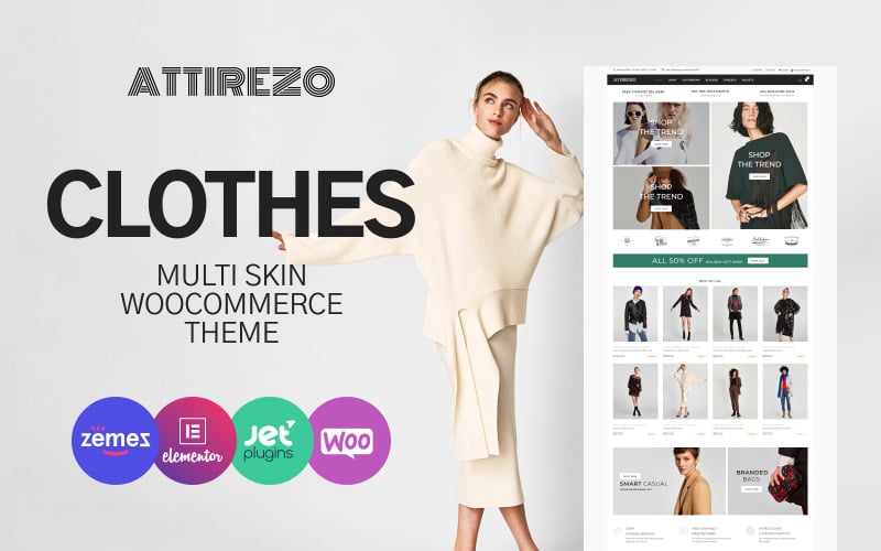 одежда ecommerce classic elementor woocommerce theme